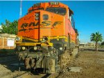 BNSF ES44DC Locomotive wrecked